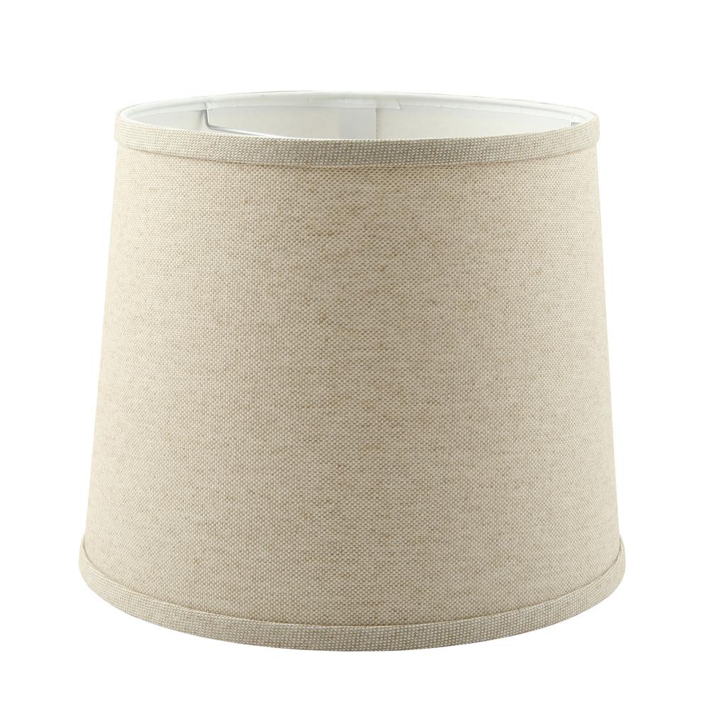 Homestyle 10 in. x 10 in. Neutral Brown Lamp Shade-SD1438-12WD - The ...