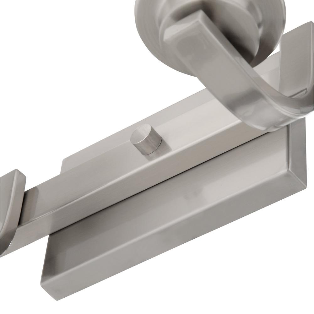 Vanity light showcasing a chic satin nickel finish Vanity light showcasing a chic satin nickel finish
