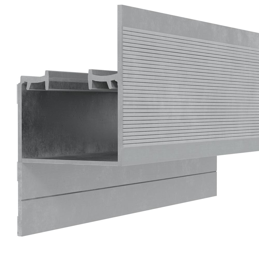 Bypass door track crafted of extruded aluminum Bypass door track crafted of extruded aluminum