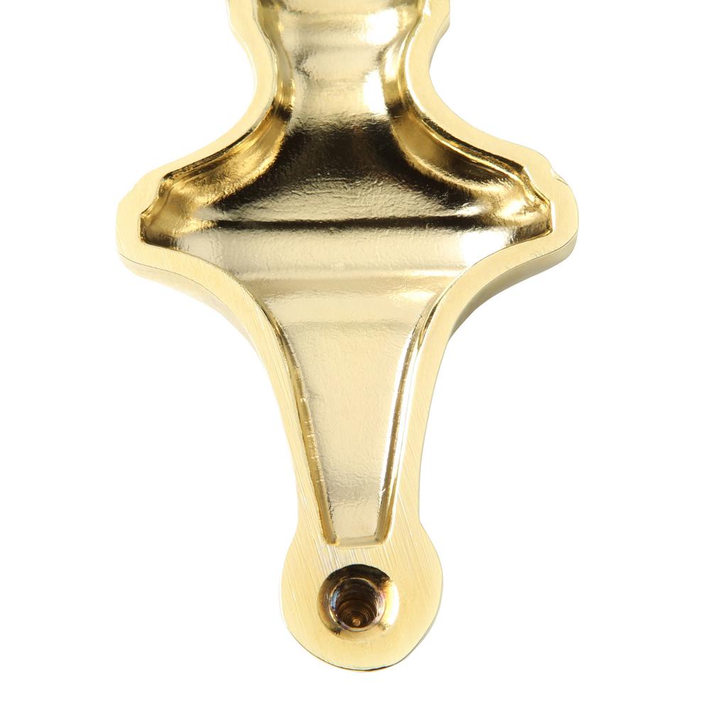 Door knocker crafted of strong and durable brass Door knocker crafted of strong and durable brass