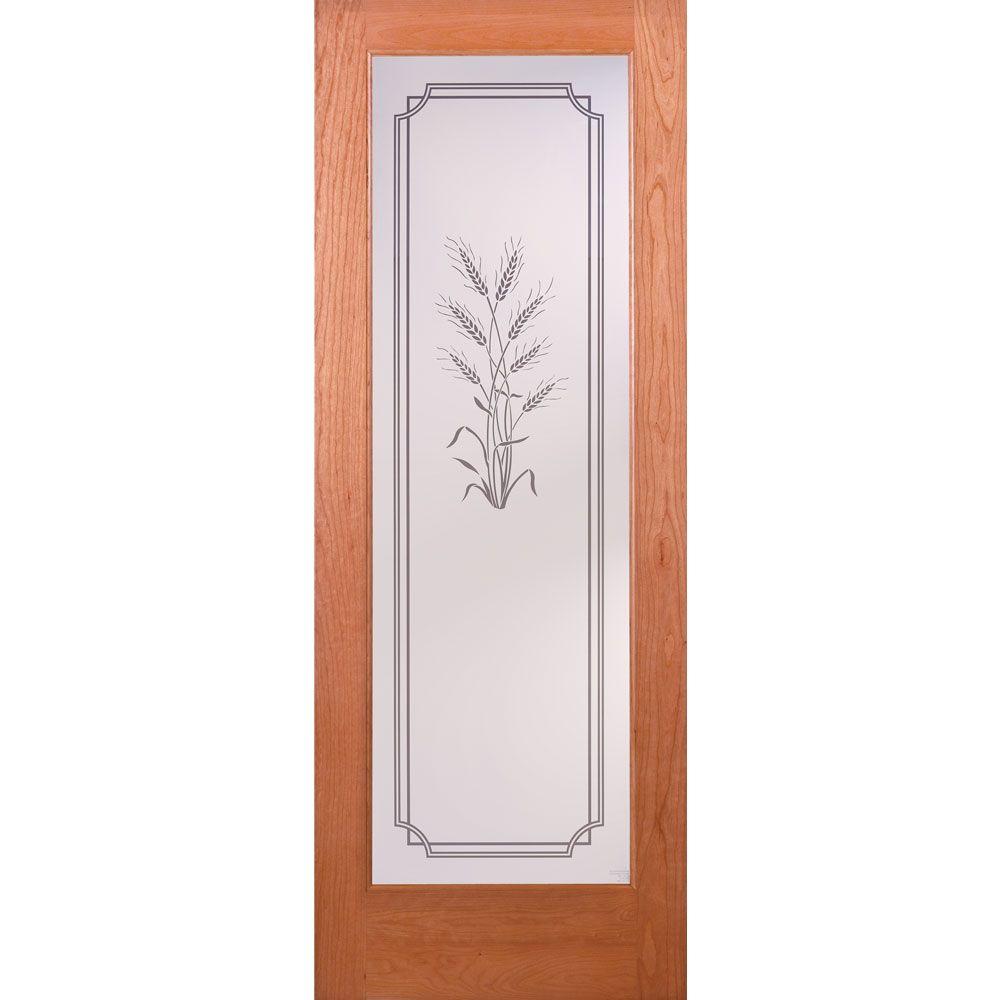 Frosted Glass Slab Doors Interior Closet Doors The Home Depot