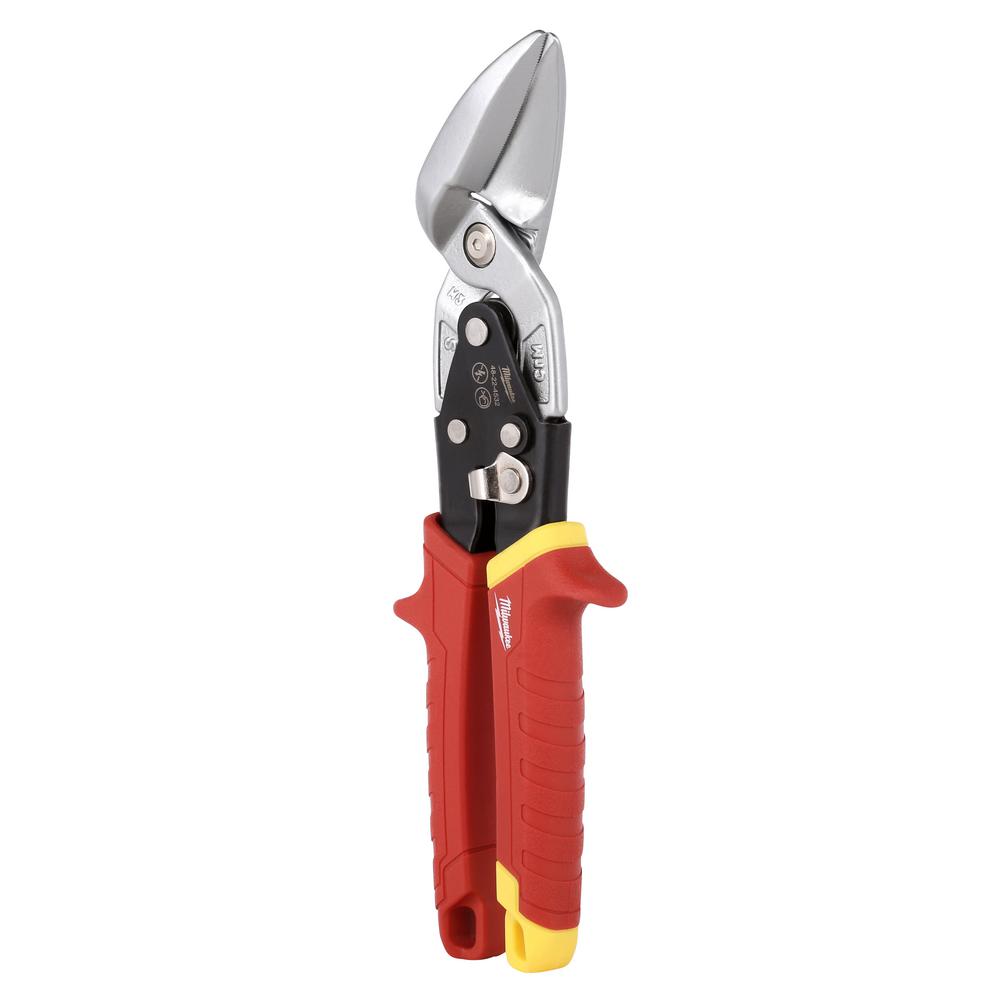 Aviation snips with an ergonomic grip designed for comfort