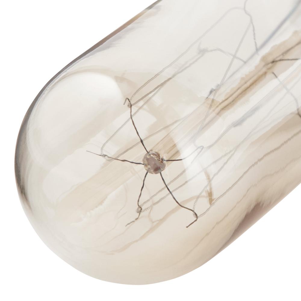 Light bulb with exposed filaments for a vintage-inspired look Light bulb with exposed filaments for a vintage-inspired look