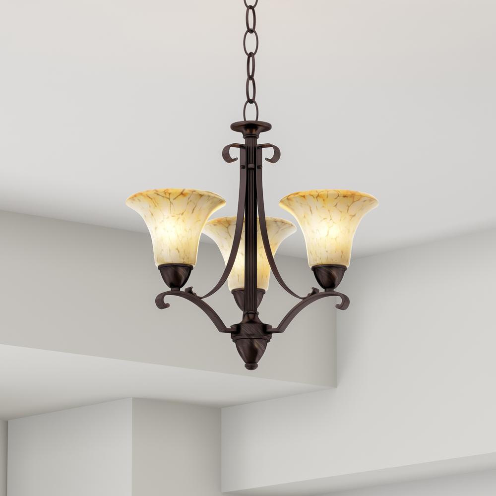 Aspects Swain 3-Light Oil-Rubbed Bronze Chandelier SWC313SCT - The Home ...