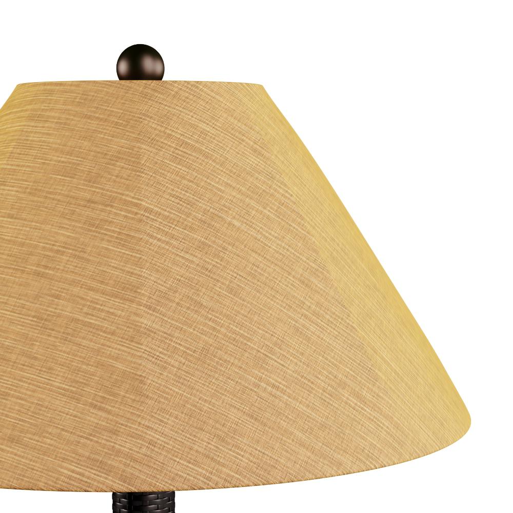 Patio Living Concepts Bahama Weave 34 in. Dark Mahogany Outdoor Table