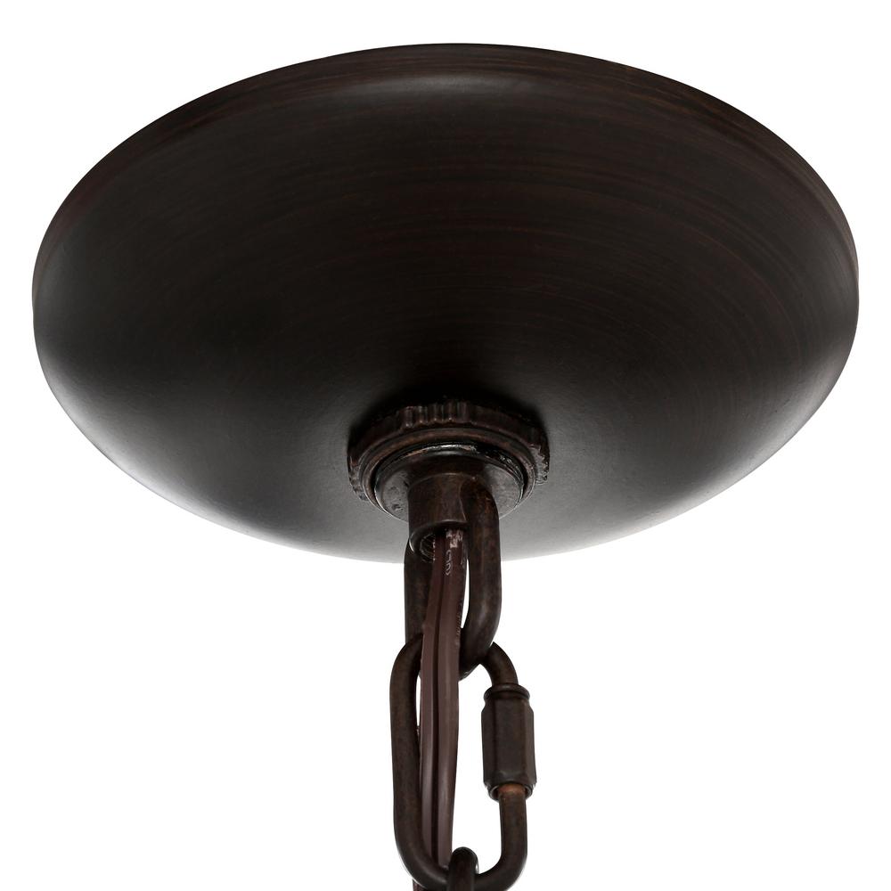 Golden Lighting Lancaster Collection 3-Light Rubbed Bronze Semi-Flush ...