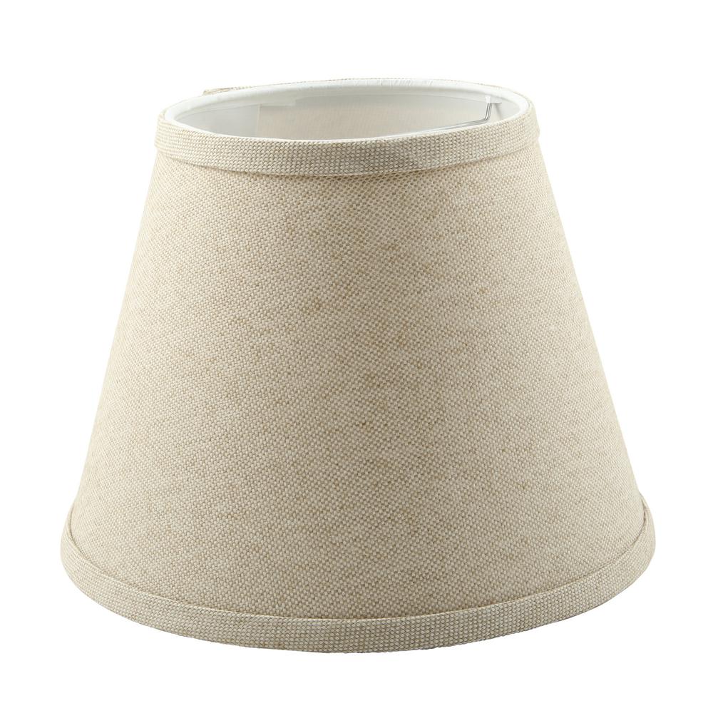 Homestyle 6 in. x 5.55 in. Neutral Brown Lamp Shade-SD1438-10RE - The ...