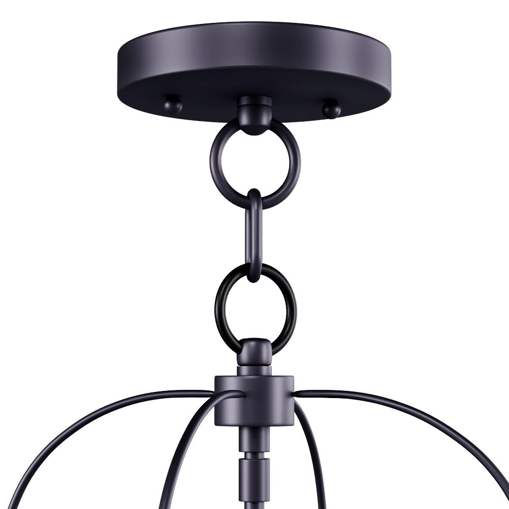 Livex Lighting 2-Light Black Pendant with Seeded Glass ...