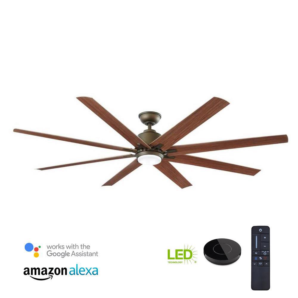 Google And Alexa Enabled Smart Ceiling Fans Lighting The Home Depot Undefined