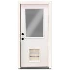 exterior door with built in pet door home depot