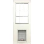 exterior door with built in pet door home depot