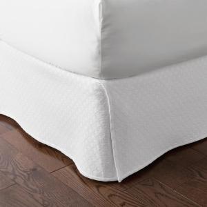 Lucille 18 in. White Bed Skirt