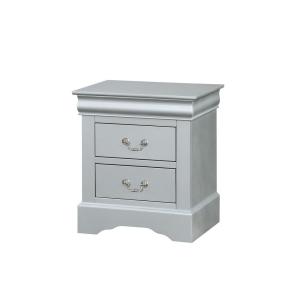 Silver Nightstands Bedroom Furniture The Home Depot