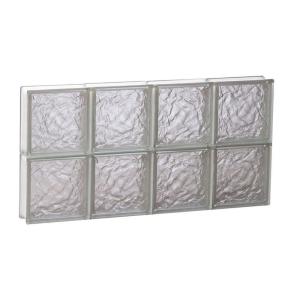 Ice Pattern Non-Vented Glass Block Window