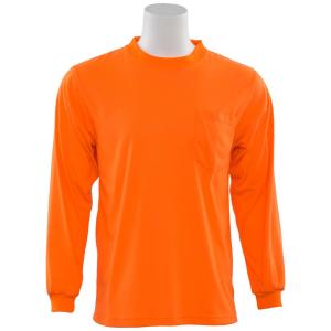 9602 Non-ANSI Short Sleeve Hi Viz Orange Unisex Poly Jersey T-Shirt