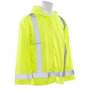 S373 Class 3 Lime Rain Jacket