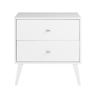 2 White Nightstands Bedroom Furniture The Home Depot