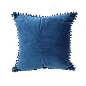 Pompom Solid Polyester Throw Pillow
