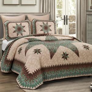 Donna Sharp Sea Breeze Star Collection Geometric 140-Thread Count Polyester Quilt
