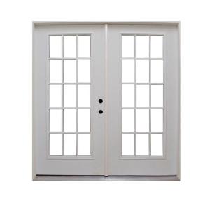 Element Series Retrofit Prehung White Primed Steel Patio Door