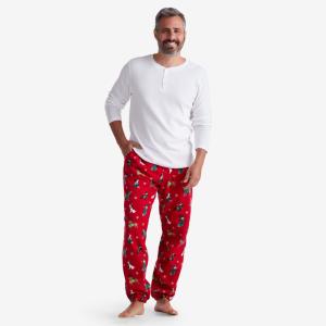 Company Cotton Family Flannel Henley Men's Pajama Set