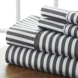 Ribbon Pattern Stripes & Plaids Microfiber Sheet Set