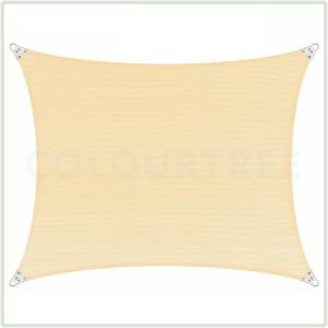 260 GSM Reinforced  Super Ring Rectangle Sun Shade Sail Screen Canopy, Patio and Pergola Cover