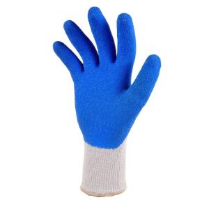 Heavy Duty Rubber Coated Blue Work Gloves (3-Pair)