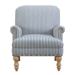 baby blue armchair