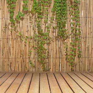 Bamboo Garden Fencing Landscaping The Home Depot