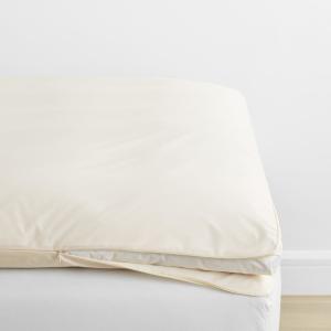Company Cotton Percale Ivory Featherbed Cover