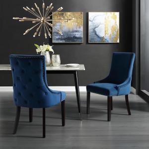 Blue Dining Chairs Kitchen Dining Room Furniture The Home Depot