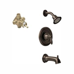 Bronze - MOEN - Bathtub & Shower Faucet Combos - Bathtub Faucets - The