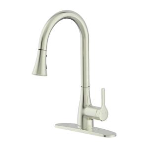 Satin Nickel Kitchen Faucets Kitchen The Home Depot