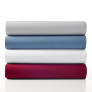 Jersey Knit Sheet Set Solid Color Cotton Blend Sheet Set