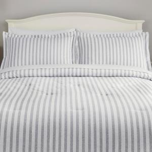 Maxine 3-Piece Printed Stripe Cotton Comforter Set