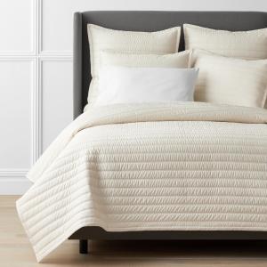 Legends Hotel Wrinkle-Free Quilted Cotton Sateen Coverlet