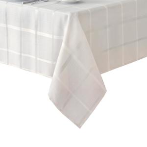 Elrene 60 in. W x 144 in. L Elrene Elegance Plaid Damask Fabric Tablecloth