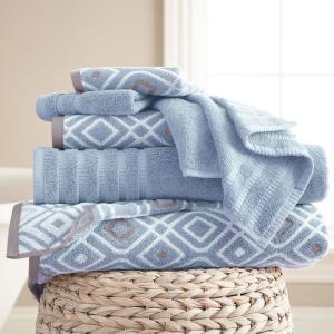 6-Piece Yarn Dyed Towel Set