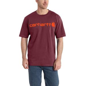 Men's Cotton/Polyester Signature Logo Short Sleeve Midweight Jersey T-Shirt