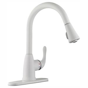 White Kitchen Faucets Kitchen The Home Depot