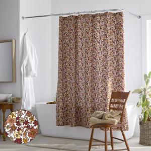 Company Cotton Brooke Leaf 72 in. Cotton Percale Shower Curtain