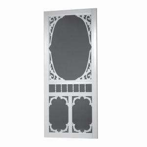 Charlestowne Solid Vinyl White Screen Door