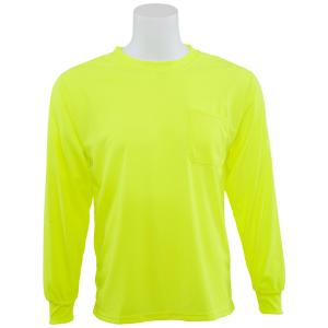9007 Non-ANSI Poly Birdseye Mesh Hi Viz Lime T-Shirt