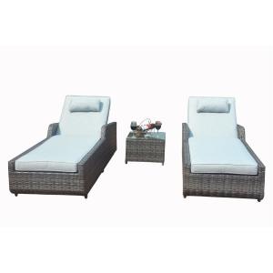 Gray Outdoor Chaise Lounges Patio Chairs The Home Depot