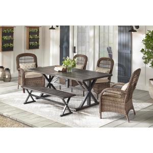 Farmhouse Patio Dining Furniture Patio Furniture The Home Depot