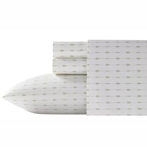 Pineapple Pinstripe Striped 200-Thread Count Cotton Sheet Set