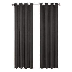 2 GROMMET PANEL TEXTURE WINDOW CURTAINS FOAM LINED 99% BLACKOUT THERMAL K34 108" 