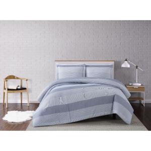 Grey Multi Stripe Comforter Set