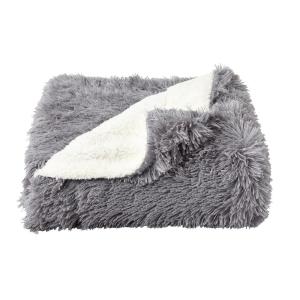 Oversized Long Pile Faux Fur Hypoallergenic Throw Blanket